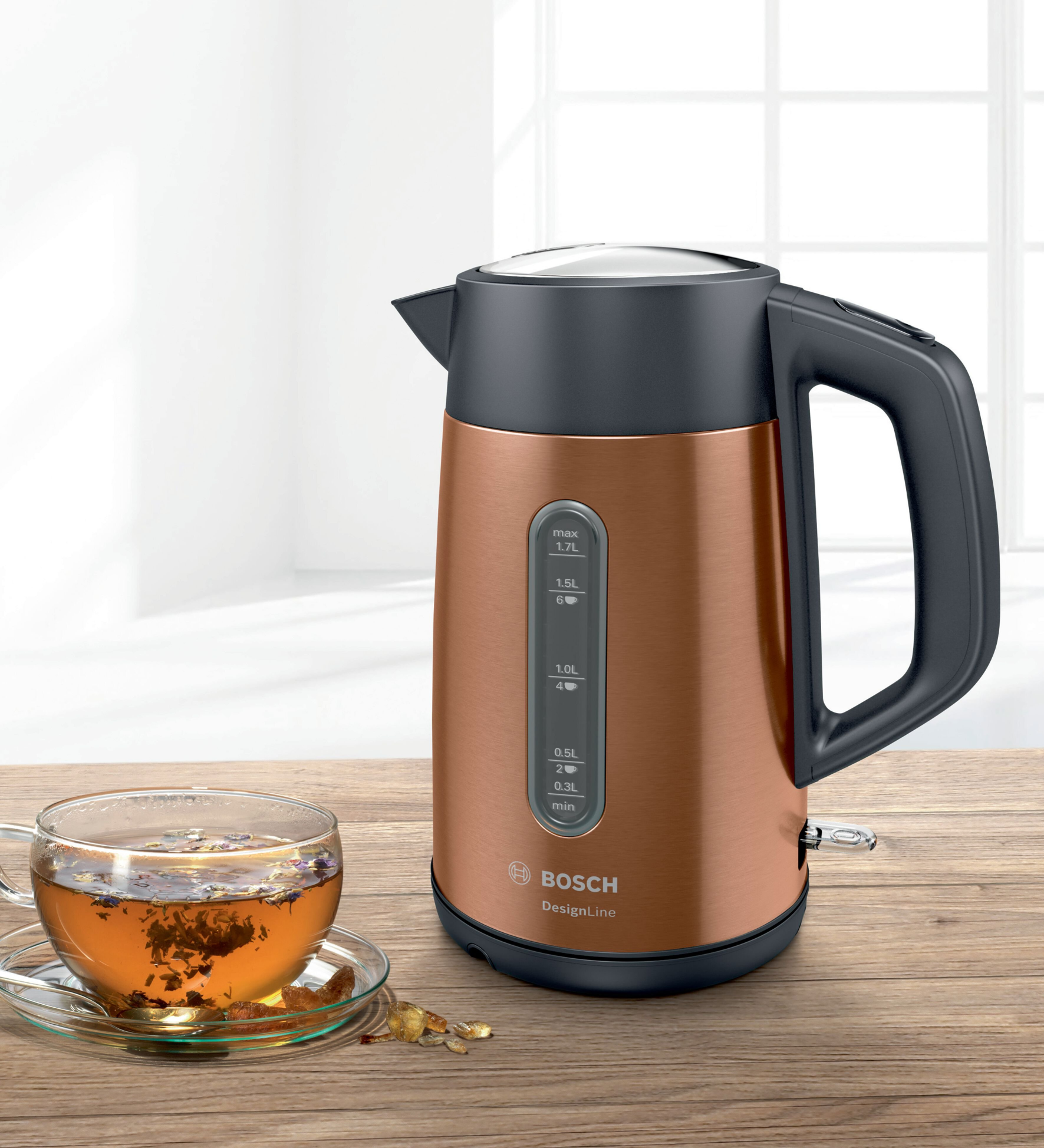 Bosch Twk4p439gb 1.7L Traditional Kettle - Copper