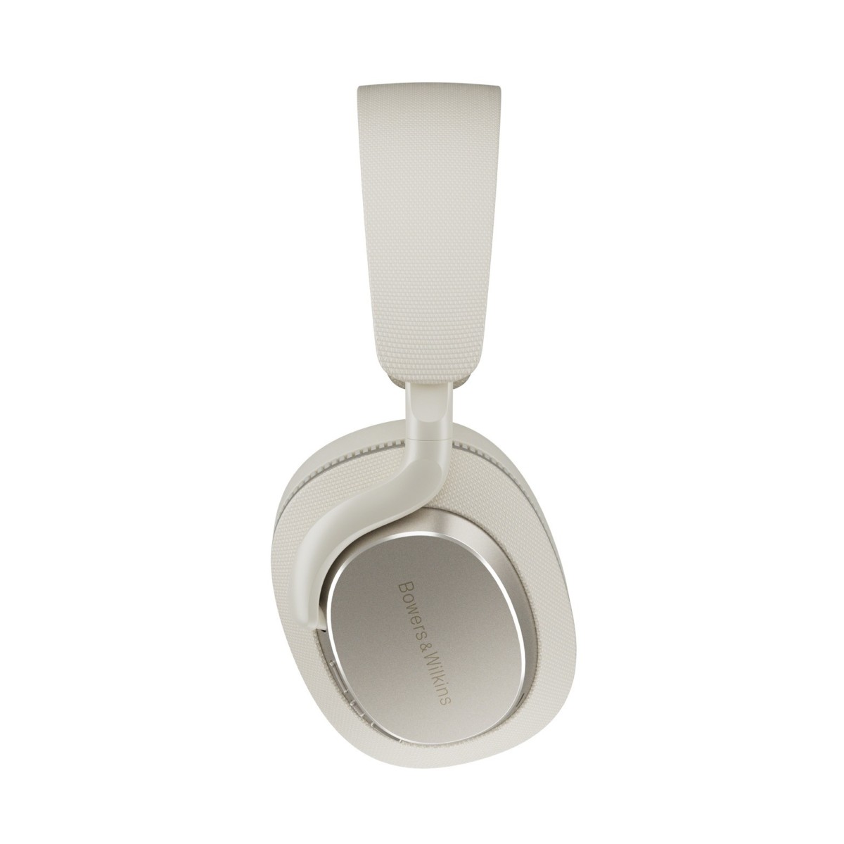 Side view of Bowers + Wilkins PX7 S3 Over-Ear Noise Cancelling Wireless Bluetooth Headphones Canvas white
