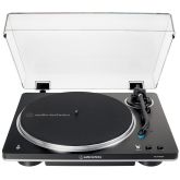 Audio-Technica AT-LP70XBT Fully Automatic Bluetooth Turntable Vinyl Meets Wireless Convenience in Black Silver