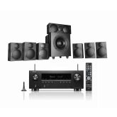 Denon AVRS970H AV Receiver with Wharfedale DX3 HCP 7.1 Speaker Package in Black Create a cinematic experience