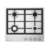 Fisher & Paykel 60cm Gas Hob with 4 Burners in Steel
