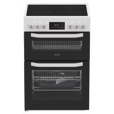 Hotpoint HTE6VDCW Electric Twin Cooker 60CM - 75L with Multiflow