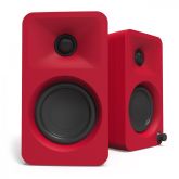 Kanto ORAMR Powered Reference Desktop Speakers With Bluetooth in Red