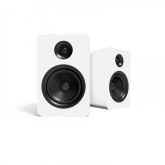 Kanto YU Passive 6 Inch Bookshelf Speakers in Matte White Exceptional Audio Performance
