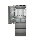 Liebherr ECBNE7871 402L Bio Fresh No Frost Stainless Steel Built in Fridge Freezer