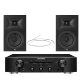 Marantz PM6007BK  Amplifier With Stage 250B Bookshelf Speakers Pair Bundle Black
