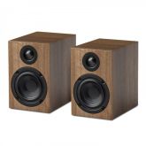 Pro-Ject Speaker Box 3 E Bookshelf Speakers Pair In Walnut Sleek Design, Powerful Sound
