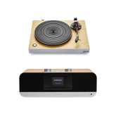 Roberts Stylus Luxe Direct Drive Turntable & Blutune 300L DAB+ Bluetooth CD USB Sound System – Wood HiFi Package