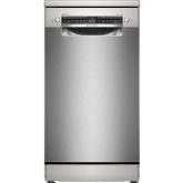 Bosch SPS4HMI49G Series 4 Freestanding Slimline Dishwasher Silver Inox