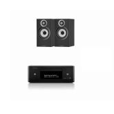 DENON RCDN12BK-BW607S3BK Ceol Rcdn12 With 607S3 Speakers Pair Black 