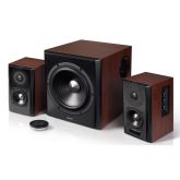 Edifier S350DB 2.1 Active Speaker System with aptX Bluetooth - Dark Cherry Wood