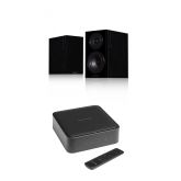 Harman Kardon Citation Amp With Wharfedalel Diamond 12.1 Bookshelf in Black Oak Speakers (Pair) Package