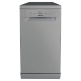 Hotpoint HP2FE10CS90SUK dishwasher: slim, silver