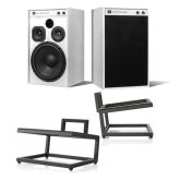 JBL 4312G Studio Monitor Ghost Edition with JS-120 Stands Bundle