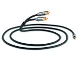 QED QE6500 Performation Jack to Phono 1.5 Meter Cable in Graphite