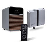 Ruark R1S DAB+ Radio with BackPack 3 and Remote Control Package in Mid Grey