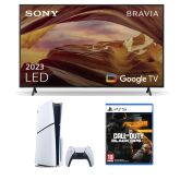 Sony KD65X75WLU 75-Inch LED 4K Smart TV paired with the PlayStation 5 Console with Call of Duty Black Ops 6