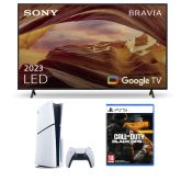 Sony KD75X75WLU 75-Inch LED 4K Smart TV paired with the PlayStation 5 Console with Call of Duty Black Ops 6