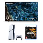 Sony XR65A80LU 65-Inch OLED TV and PlayStation 5 with Call of Duty Black Ops 6 Package