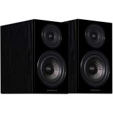 Wharfedale DIAMOND 12.2 2 Way Standmount Bookshelf Speaker With Rear Port in Black Oak