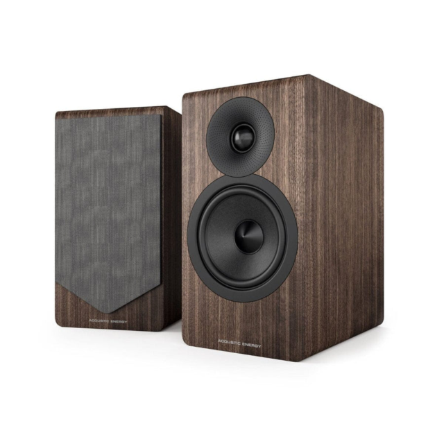 Acoustic Energy AE300 MK2 Standmount Bookshelf Speakers (Pair) in Walnut