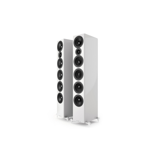 Acoustic Energy AE520 Floorstanding Loudspeakers Pair in Piano Gloss White