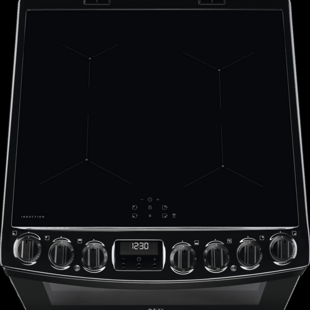 AEG CIB6743ACB 60cm Black Double Oven Electric Cooker