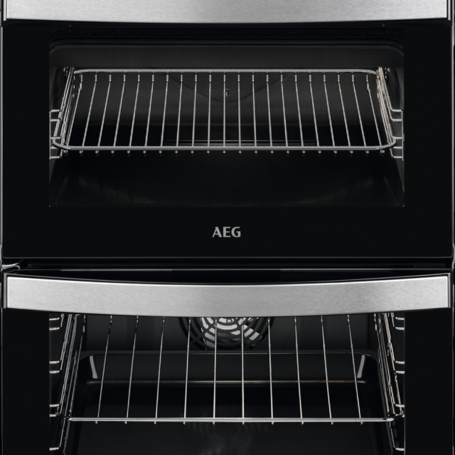 AEG CKB6541ACM 60cm Double Oven Cooker Gas Hob SS