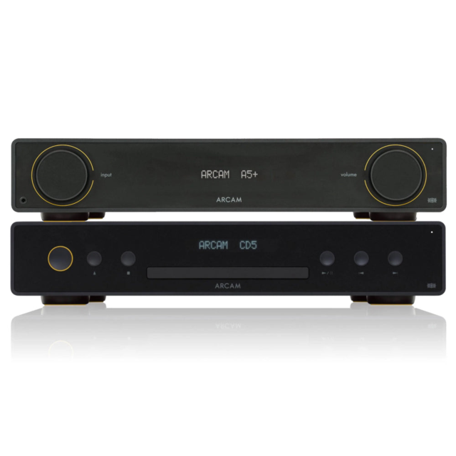 Arcam A5+ Radia Amplifier And CD5 CD Player Bundle Black