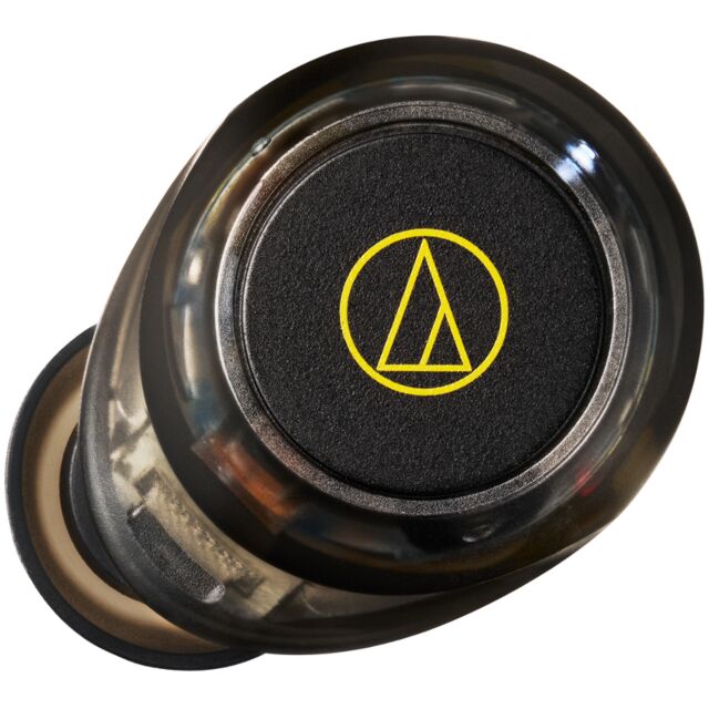 Audio Technica ATH-CKS30TW+ Noise Cancelling Wireless Earbuds17.5 hours Playback Time in Translucent Black