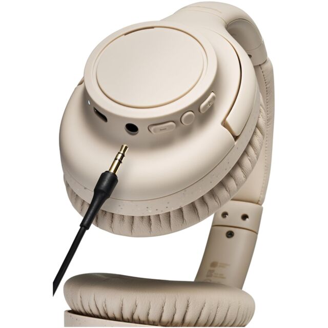 Audio-Technica ATH-S300BT Wireless Hybrid Digital Noise-Cancelling Headphones Beige
