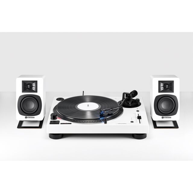 Audio Technica ATLP120XBTUSBWH Direct Driver Turntable With Bluetooth - White