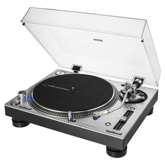 Audio-Technica AT-LP140XPSVEUK Direct Drive Professional DJ Turntable in Silver