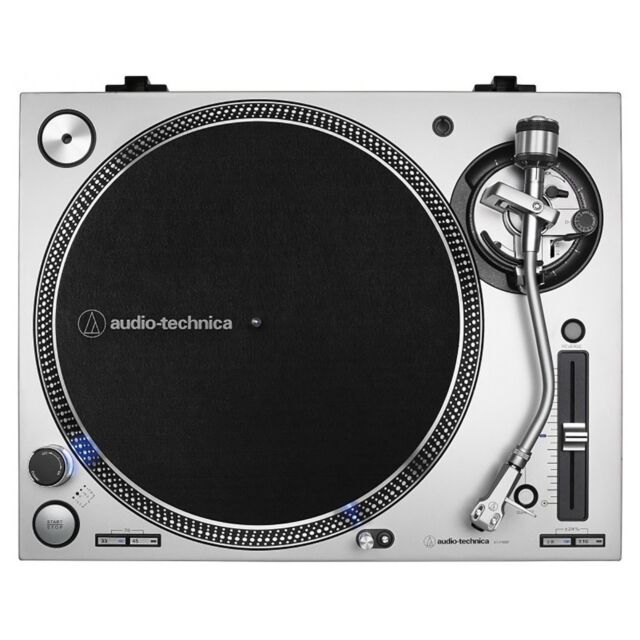 Audio-Technica AT-LP140XPSVEUK Direct Drive Professional DJ Turntable in Silver