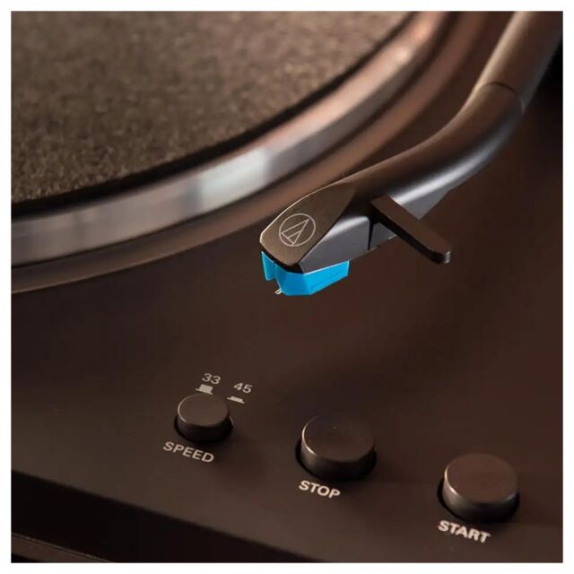 Audio-Technica AT-LP70XBT Fully Automatic Bluetooth Turntable Vinyl Meets Wireless Convenience in White Silver