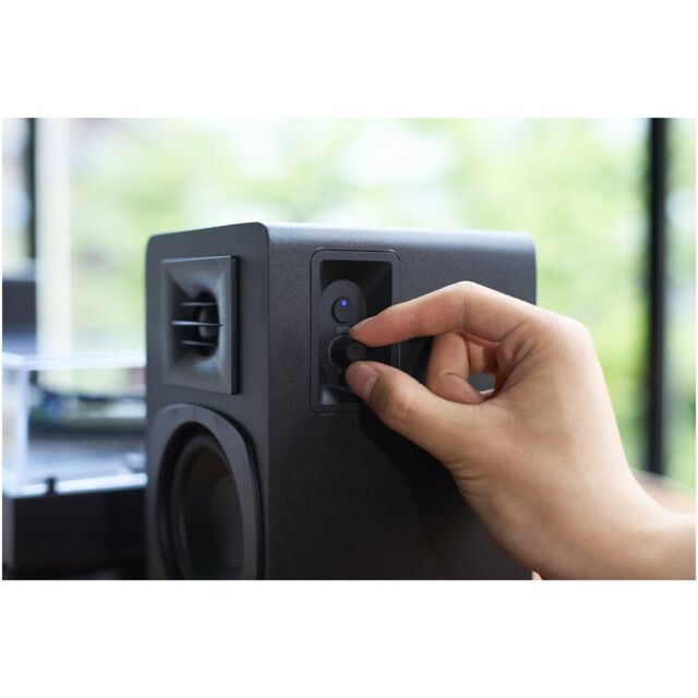 Audio-Technica AT-SP3X Bluetooth Powered Bookshelf Speakers Black