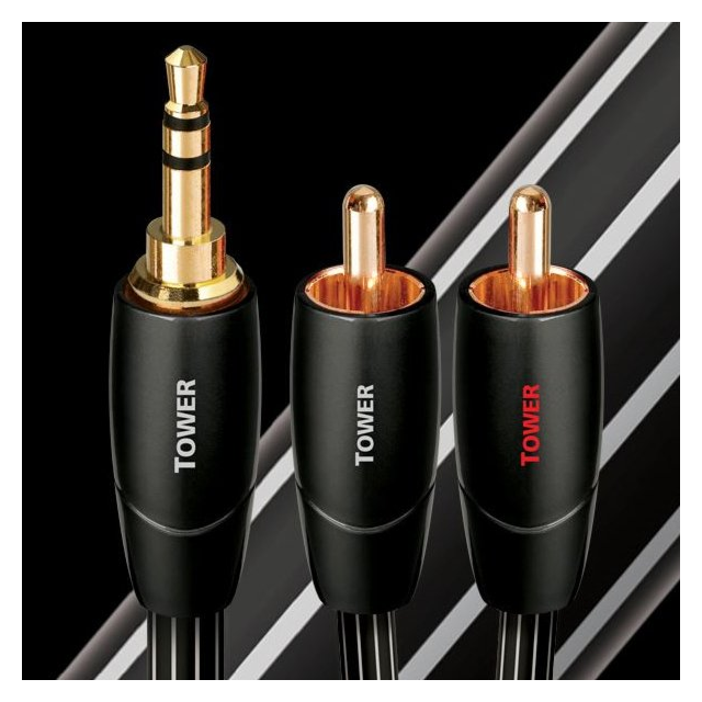Audioquest TOWER03MR Tower 3.5mm To RCA Analog Audio Cable - 3m