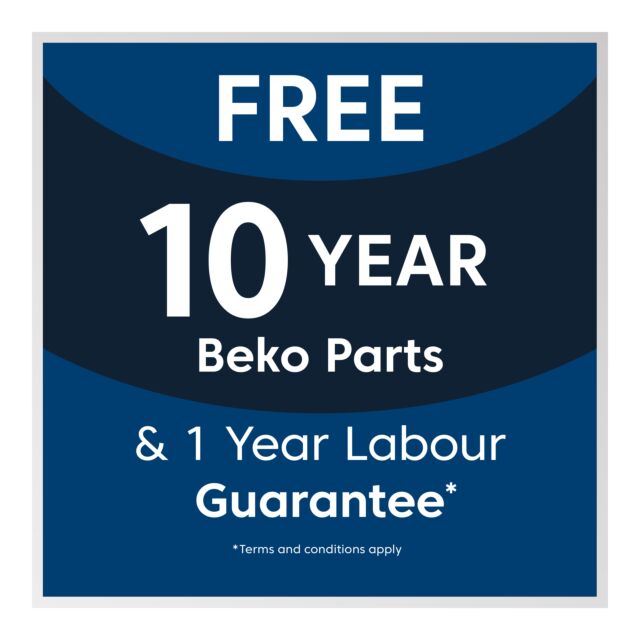 Beko BMN3WT3841S 8kg 1400 Spin RecycledTub Washing Machine - Silver