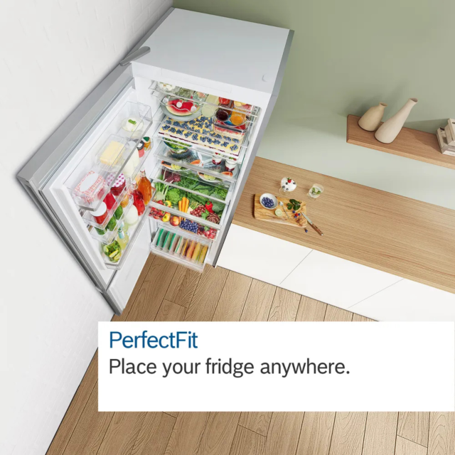 Bosch KGN33NLEBG 60cm No Frost Stainless Steel Fridge