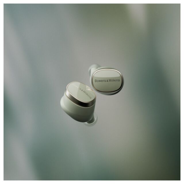 Bowers & Wilkins Pi8 Jade Green – High-Fidelity True Wireless Earbuds with aptX, 24-Bit Audio, and Advanced Noise Cancellation