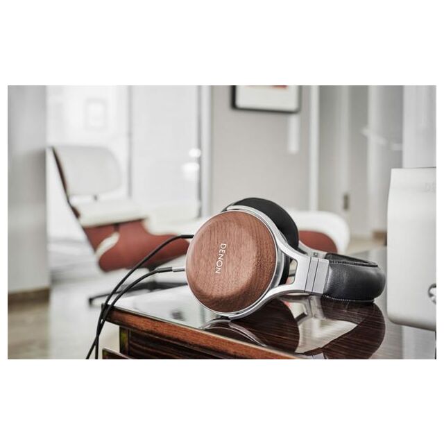 Denon AHD7200EM Headphones Over Ear Wired Walnut