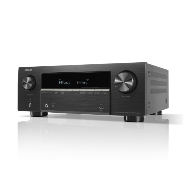 DENON AVC-X3900H 9.4 Ch. 105W 4K/8K Dolby Atmos AV Amplifier Powered by HEOS Black