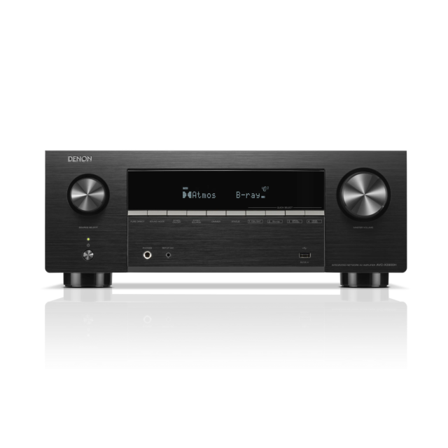 DENON AVC-X3900H 9.4 Ch. 105W 4K/8K Dolby Atmos AV Amplifier Powered by HEOS Black