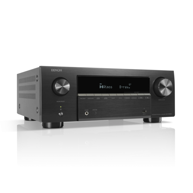 DENON AVC-X3900H 9.4 Ch. 105W 4K/8K Dolby Atmos AV Amplifier Powered by HEOS Black