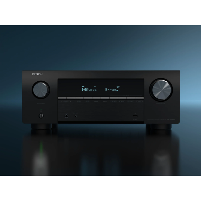 DENON AVR-X2900HD 7.2 Ch. 95W 4K/8K Dolby Atmos AV Receiver Powered by HEOS  Amplifier - Black