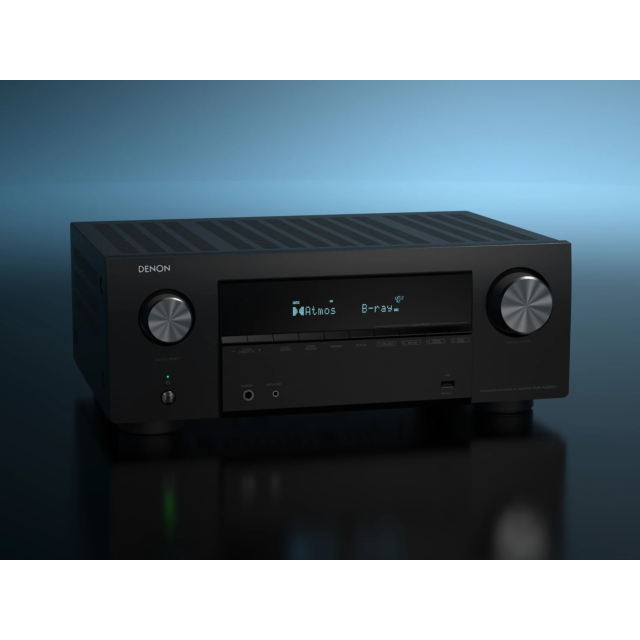 DENON AVR-X2900HD 7.2 Ch. 95W 4K/8K Dolby Atmos AV Receiver Powered by HEOS  Amplifier - Black
