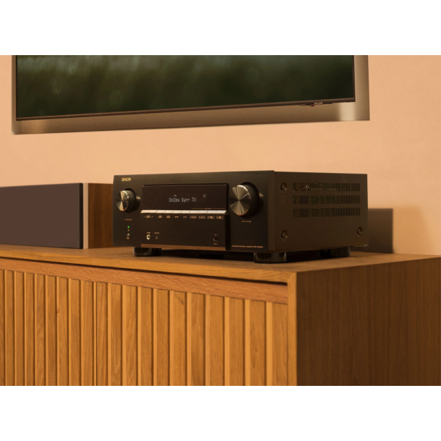 DENON AVR-X2900HD 7.2 Ch. 95W 4K/8K Dolby Atmos AV Receiver Powered by HEOS  Amplifier - Black