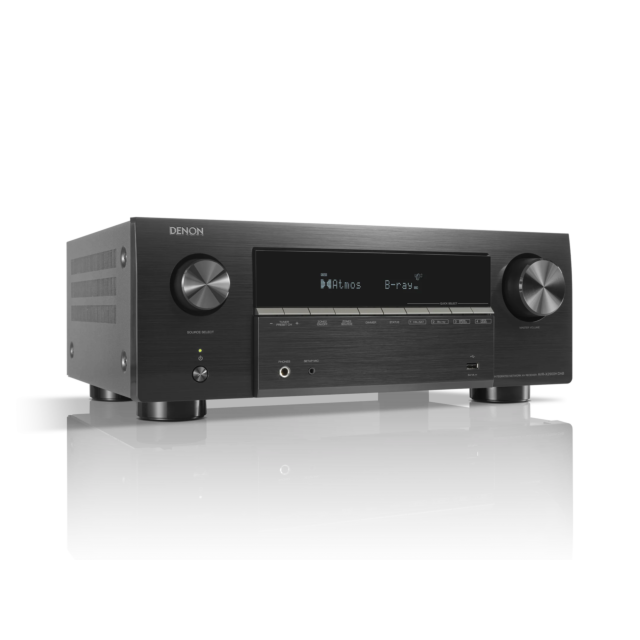 DENON AVR-X2900HD 7.2 Ch. 95W 4K/8K Dolby Atmos AV Receiver Powered by HEOS  Amplifier - Black