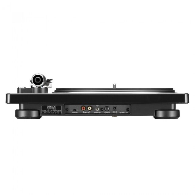 Denon DP-450USB Semi-Automatic USB Turntable with Phono EQ in Black