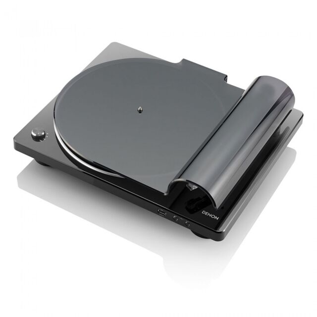 Denon DP-450USB Semi-Automatic USB Turntable with Phono EQ in Black